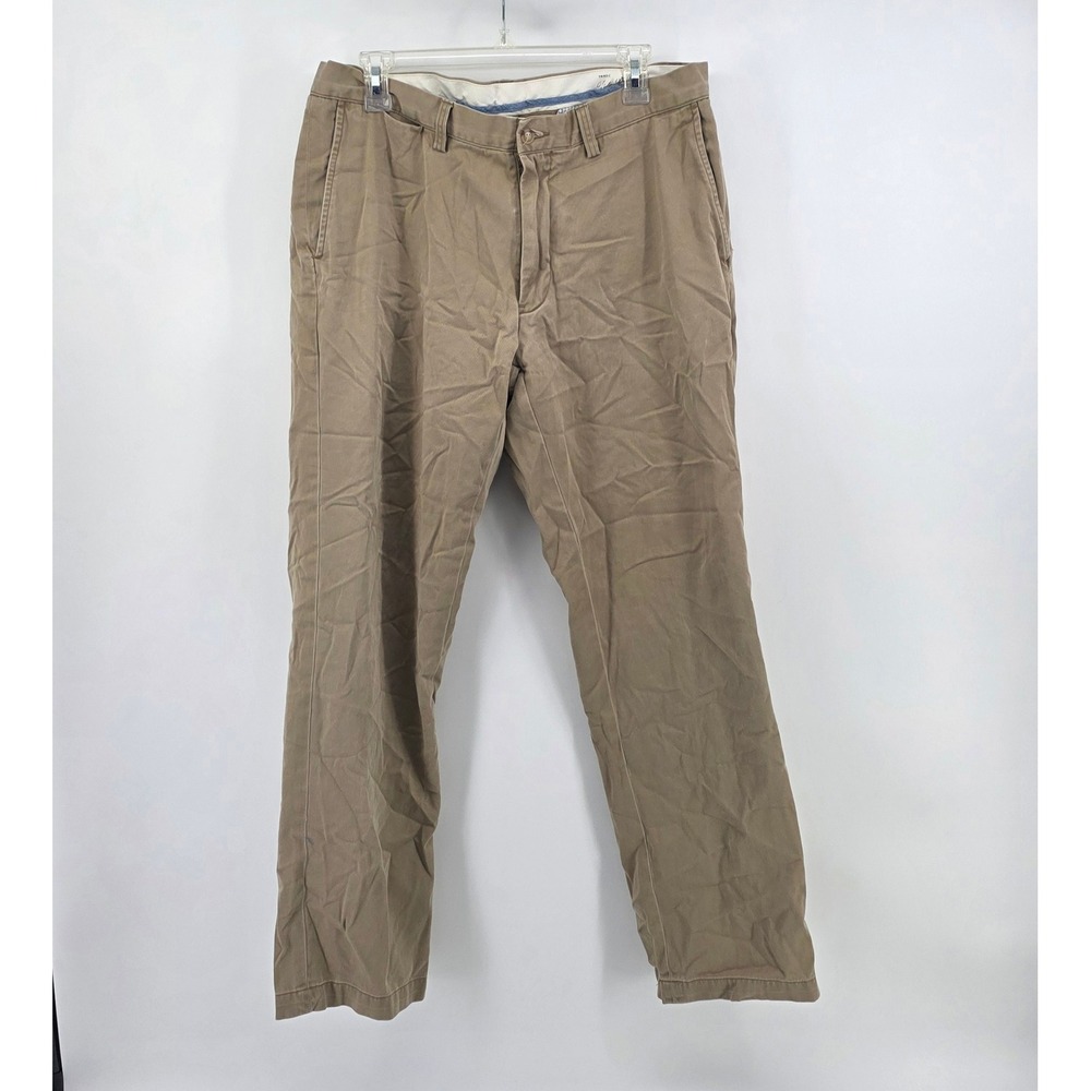 Polo Ralph Lauren Mens Size 34x32 Tan Khaki Classic Fit Chino Pants Cotton Work